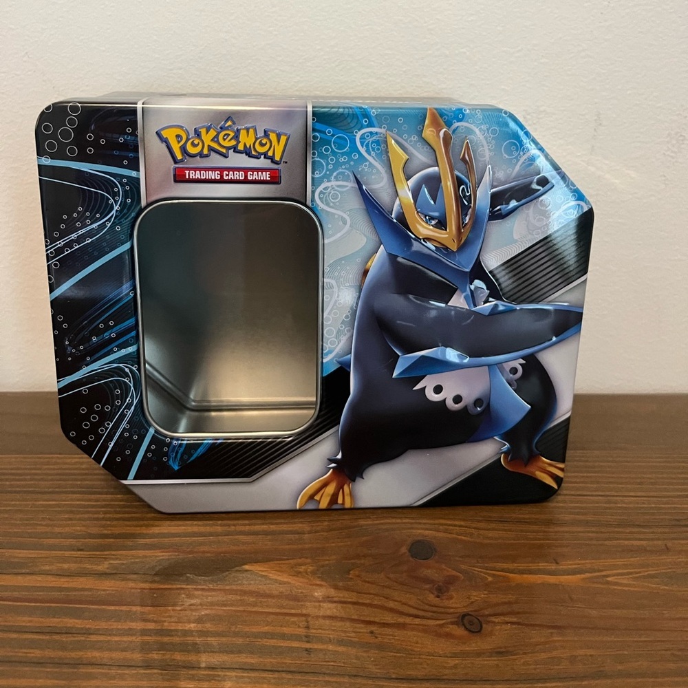 POKEMON TCG Tyraninator Empoleon Tin - *Empty* no cards included.